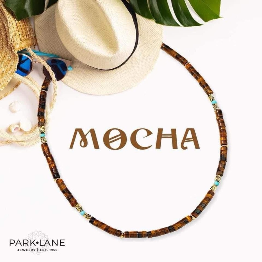 Mocha Necklace and Earring Set- Park Lane - Picture 2 of 5